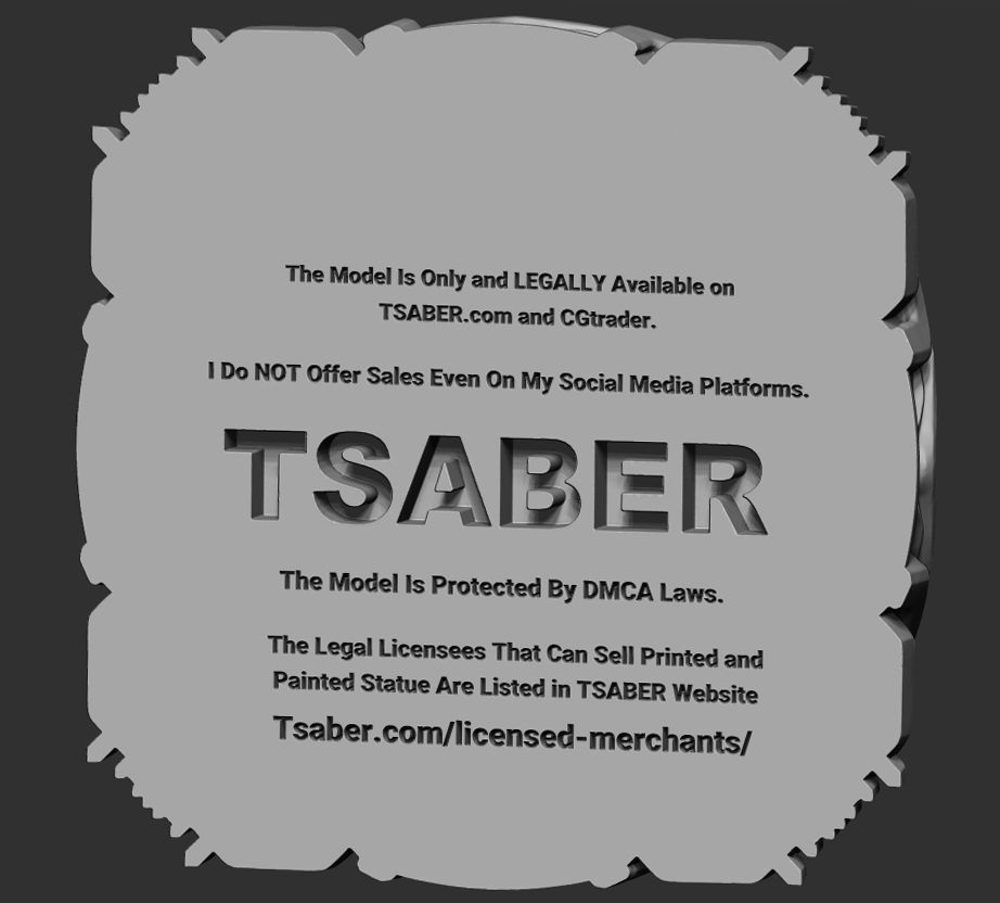 Dino Warrior Bust 3D print model_4