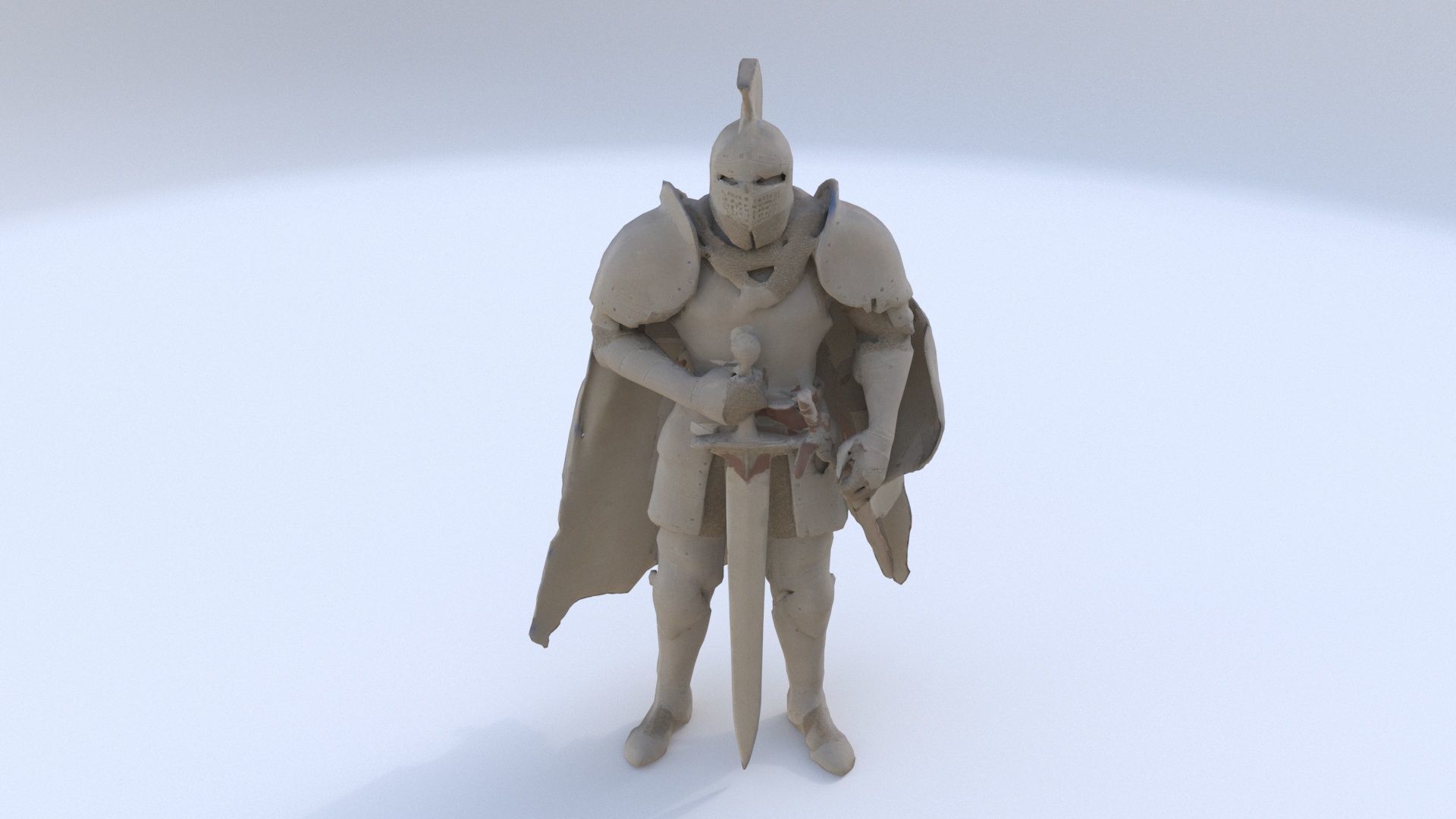 Armored Knight3 3D model_1