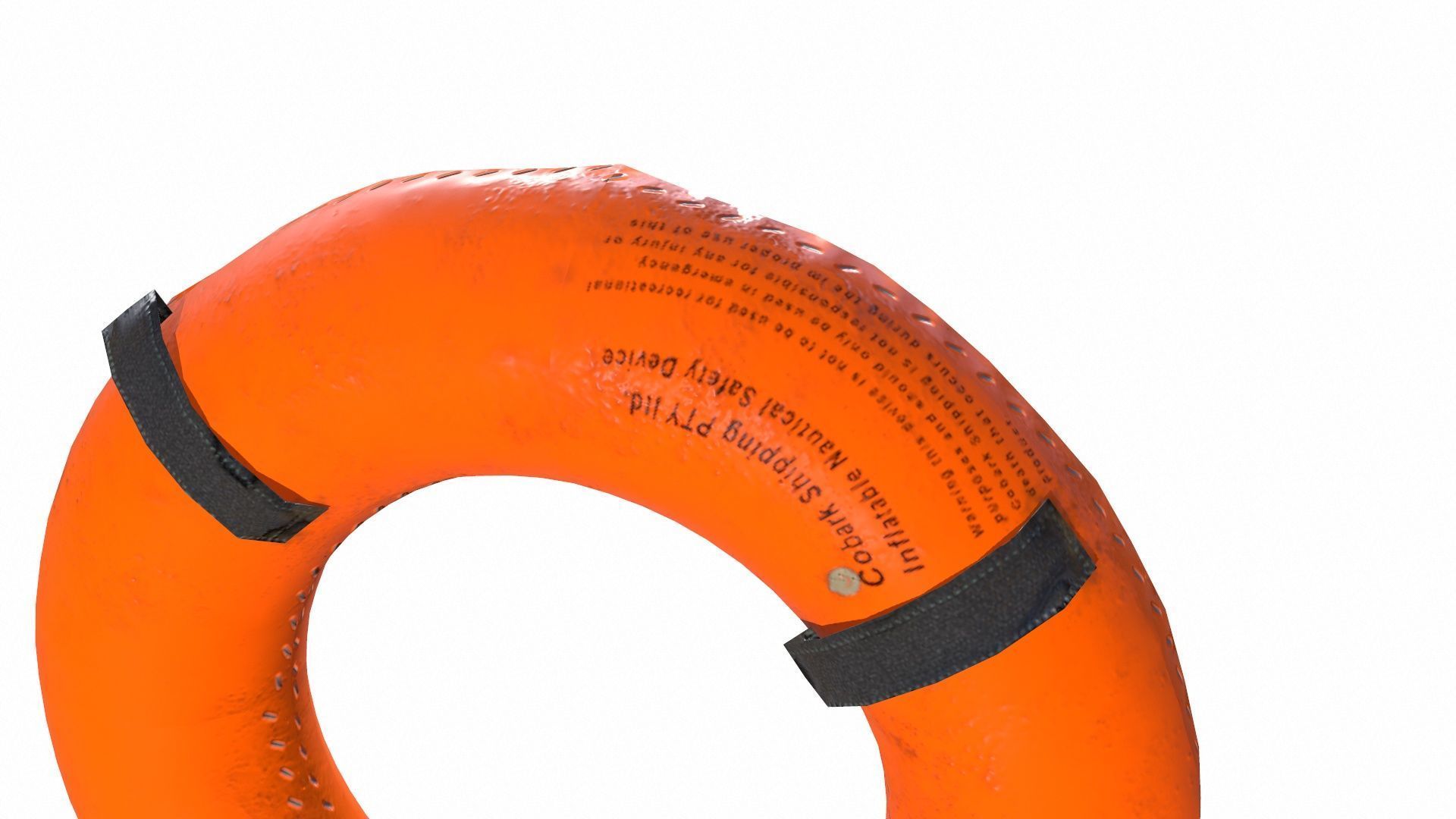 Safety Ring Tyre Low-poly 3D model_3