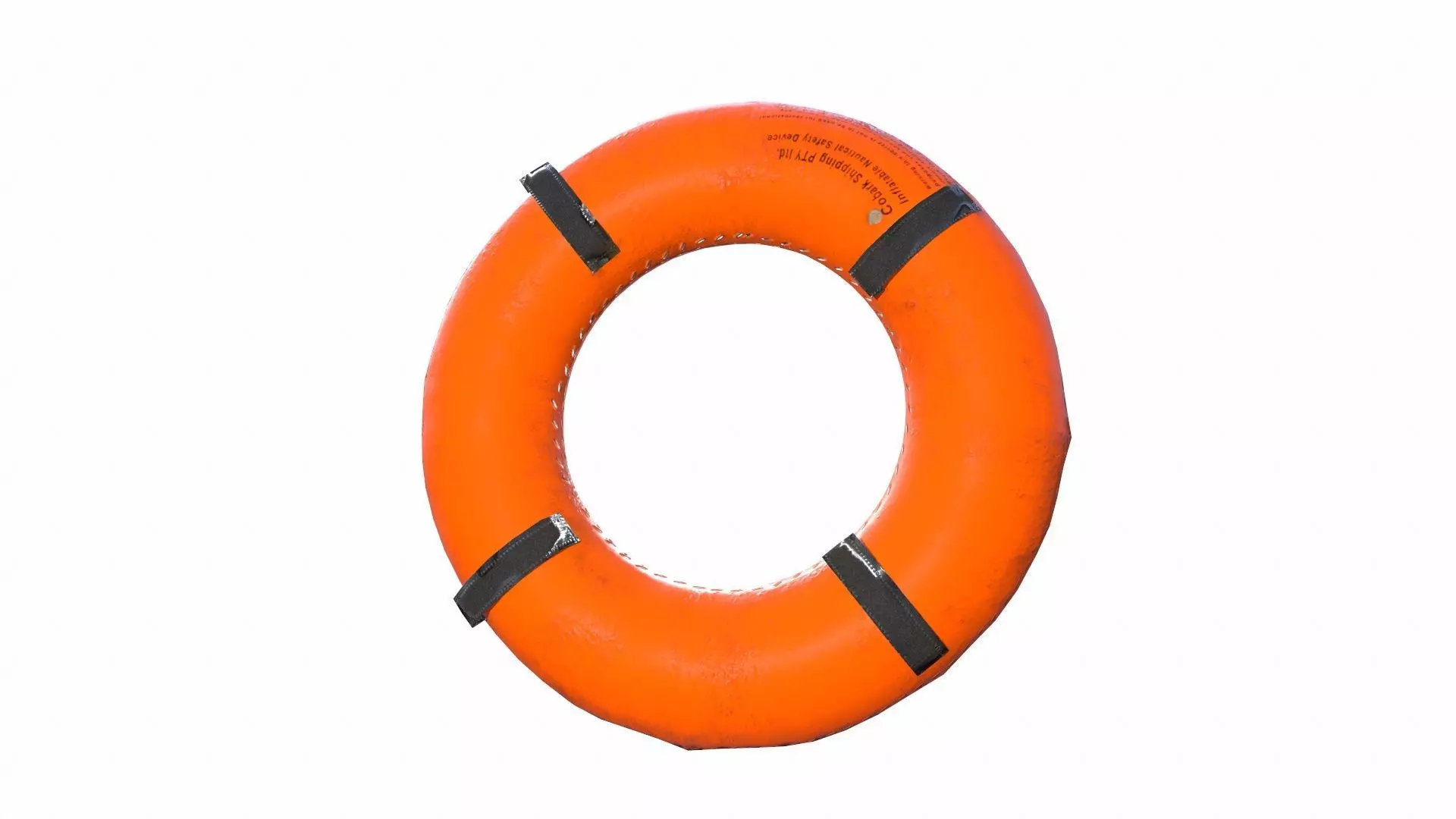 Safety Ring Tyre Low-poly 3D model_0