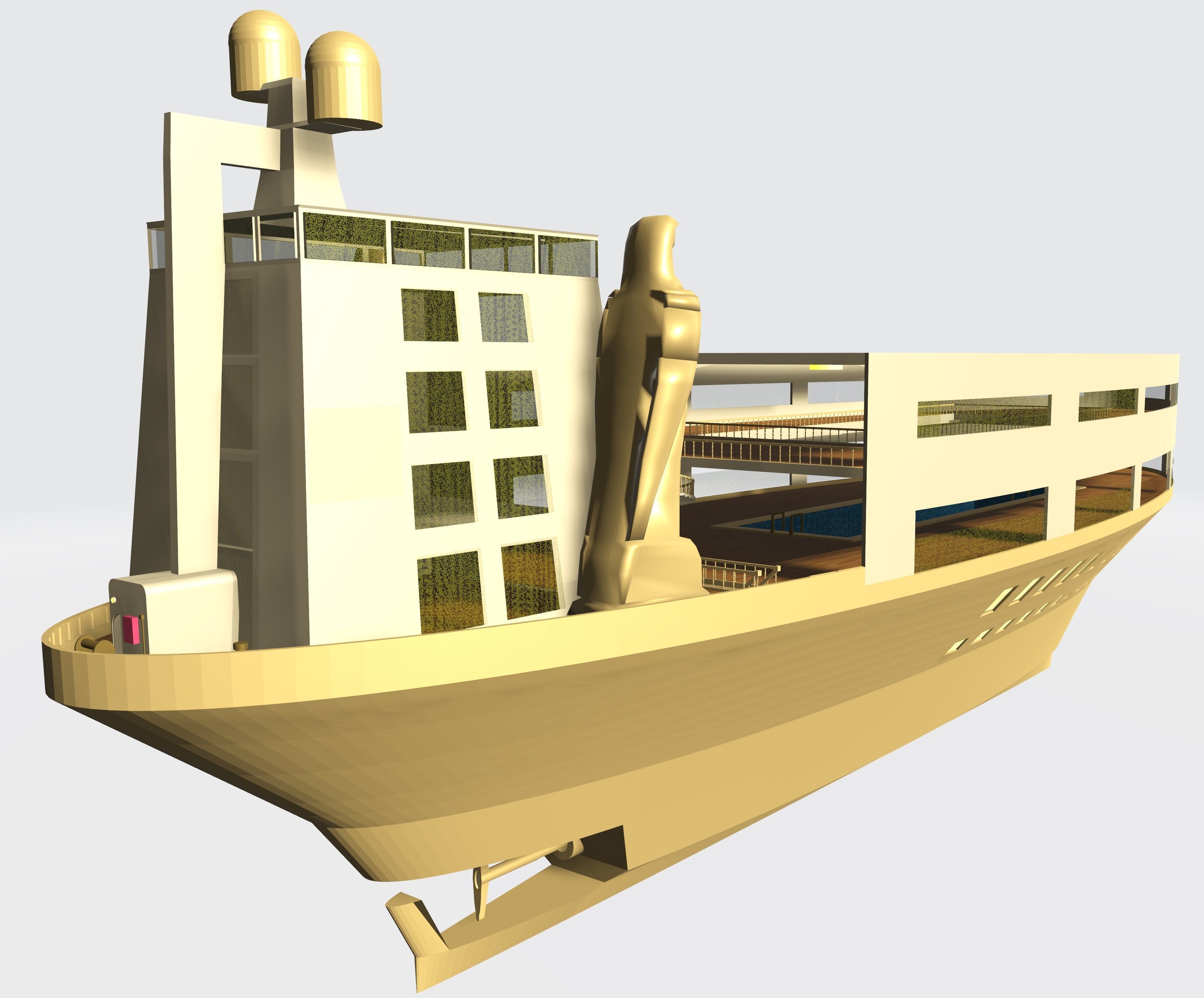 Horus Falcon Free 3D model_11