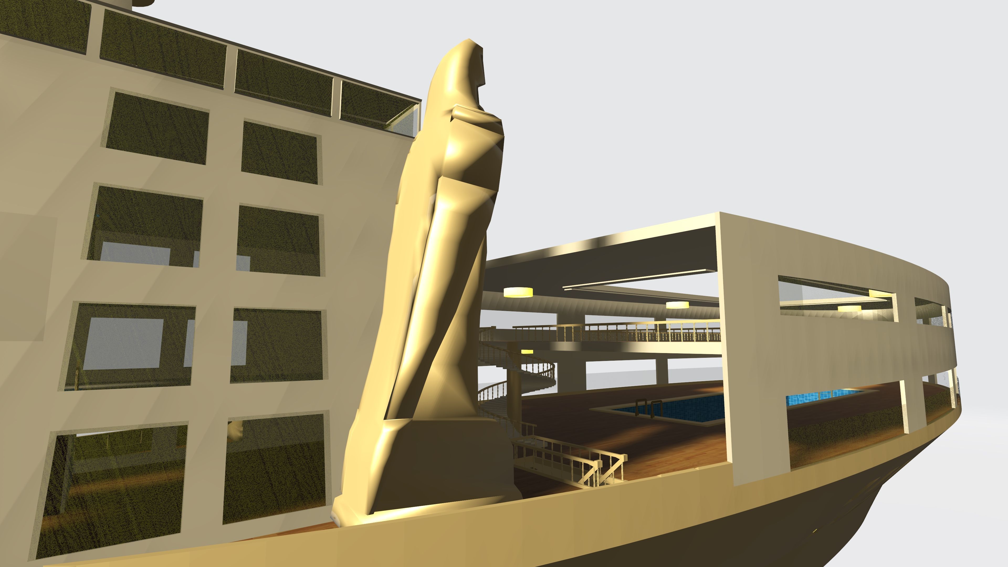 Horus Falcon Free 3D model_14