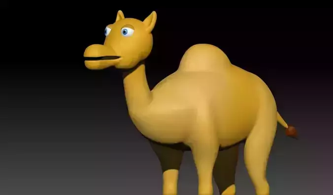 Camel 3d model stylized