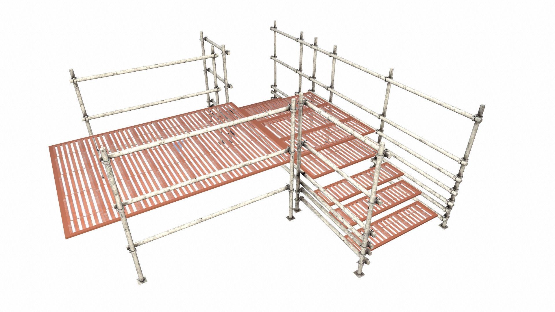 Scaffolding Low-poly 3D model_2