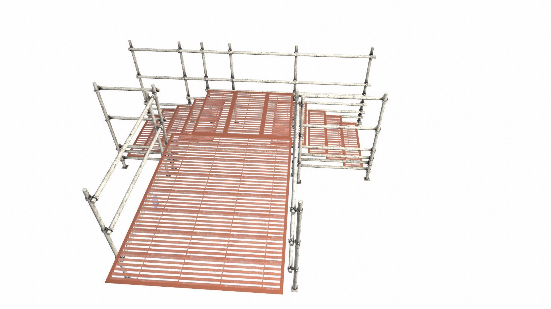 Scaffolding Low-poly 3D model_4