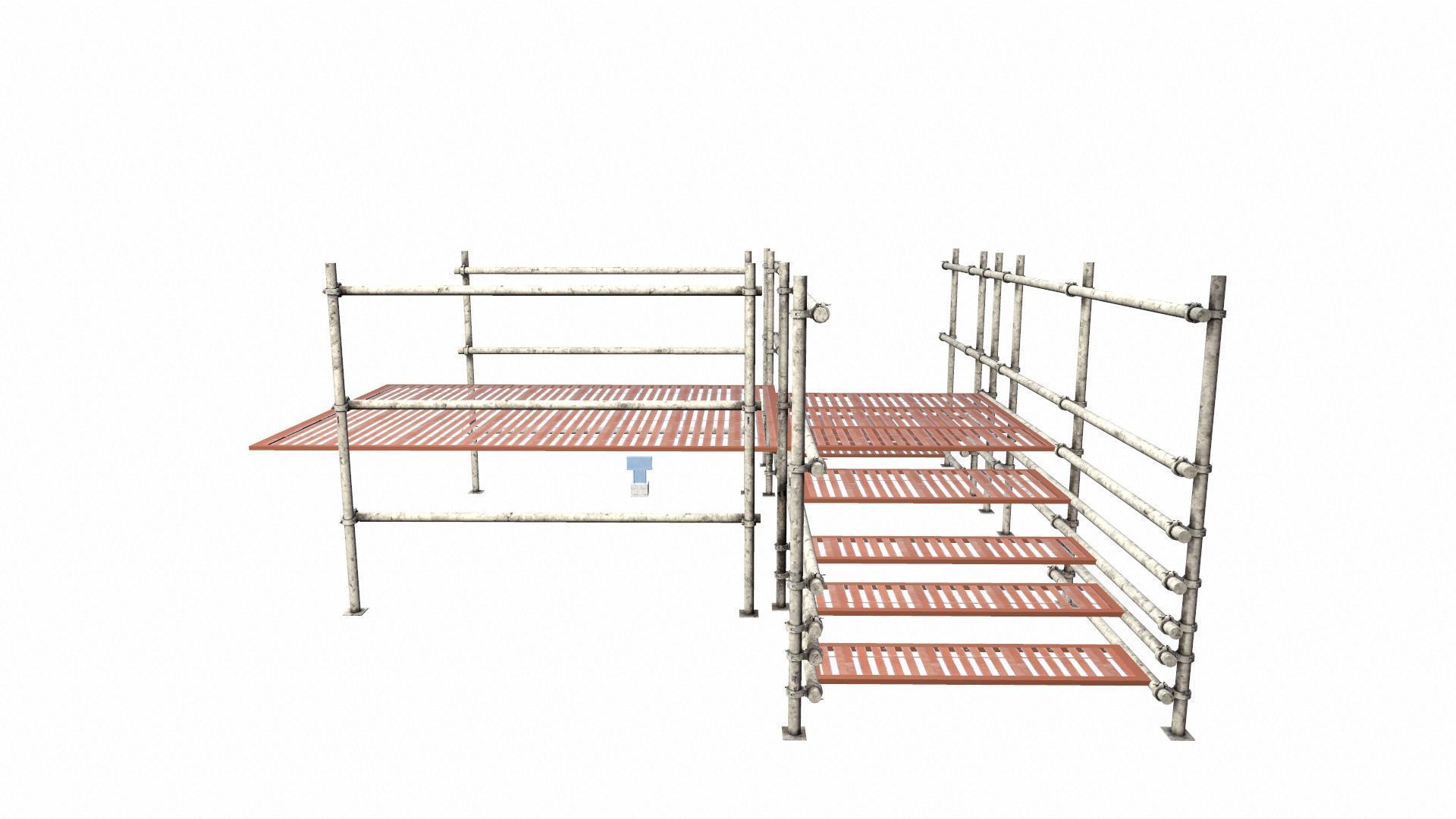 Scaffolding Low-poly 3D model_3