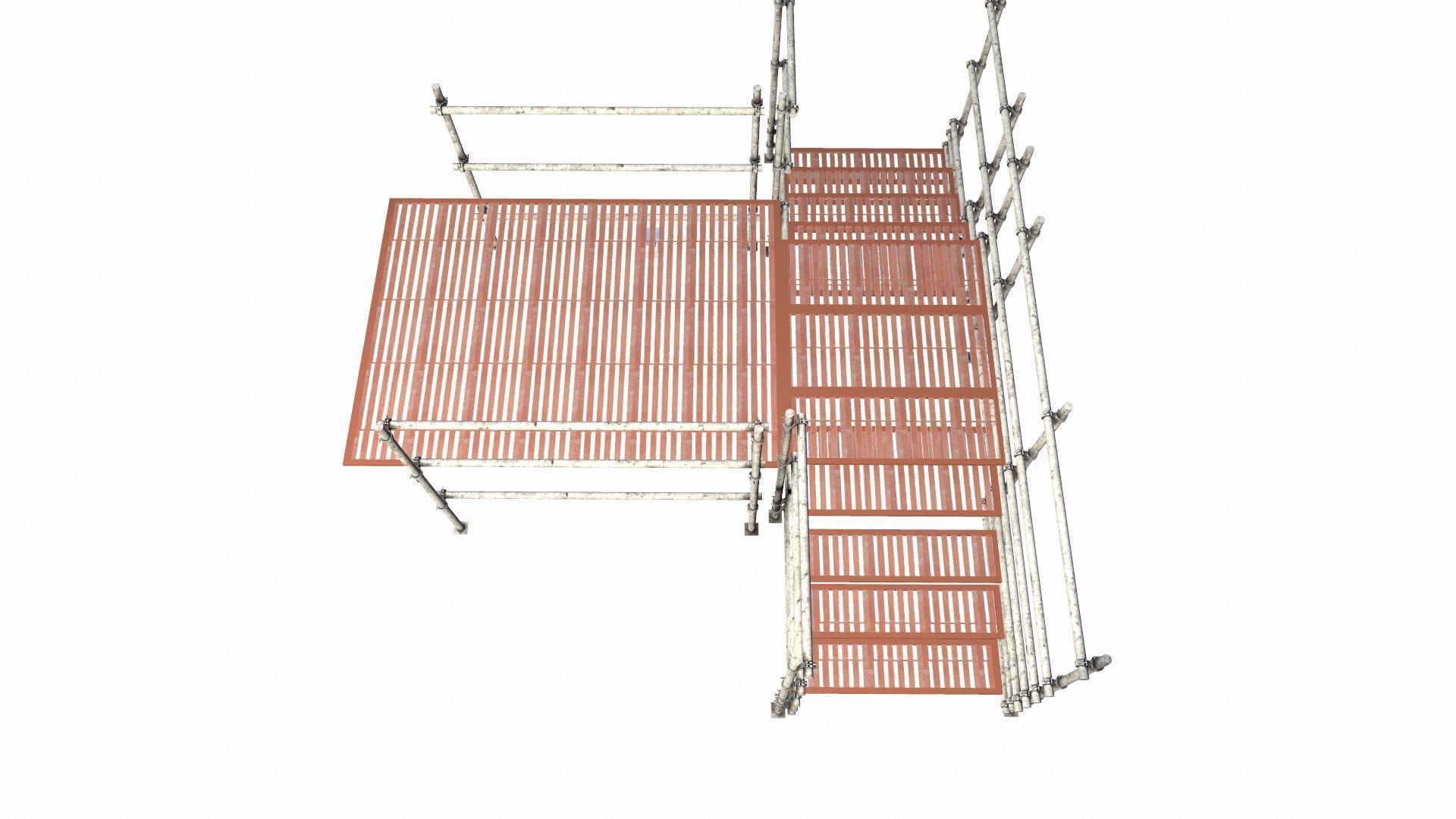 Scaffolding Low-poly 3D model_5