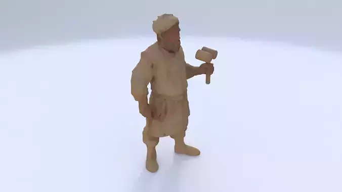 Carpenter 3D model