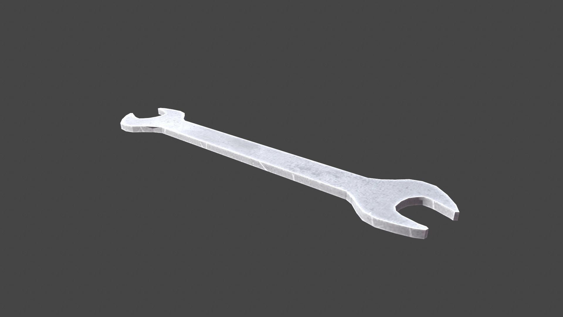 Wrench Low-poly 3D model_4