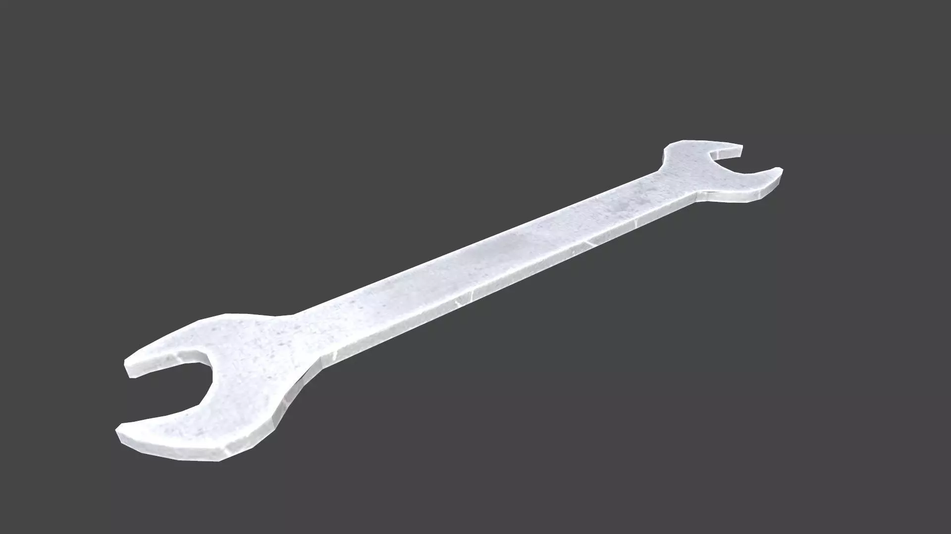 Wrench Low-poly 3D model_0