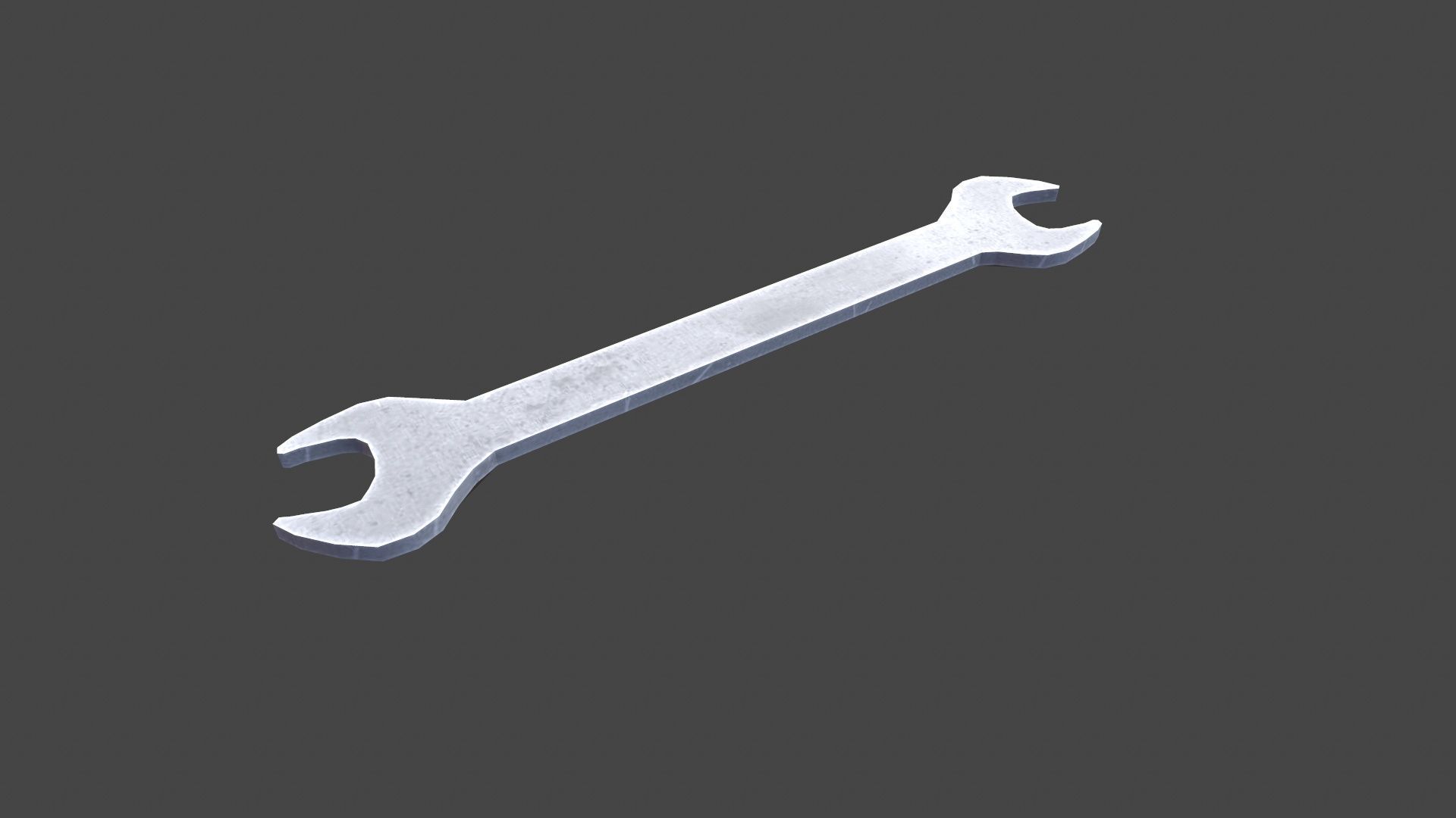 Wrench Low-poly 3D model_6