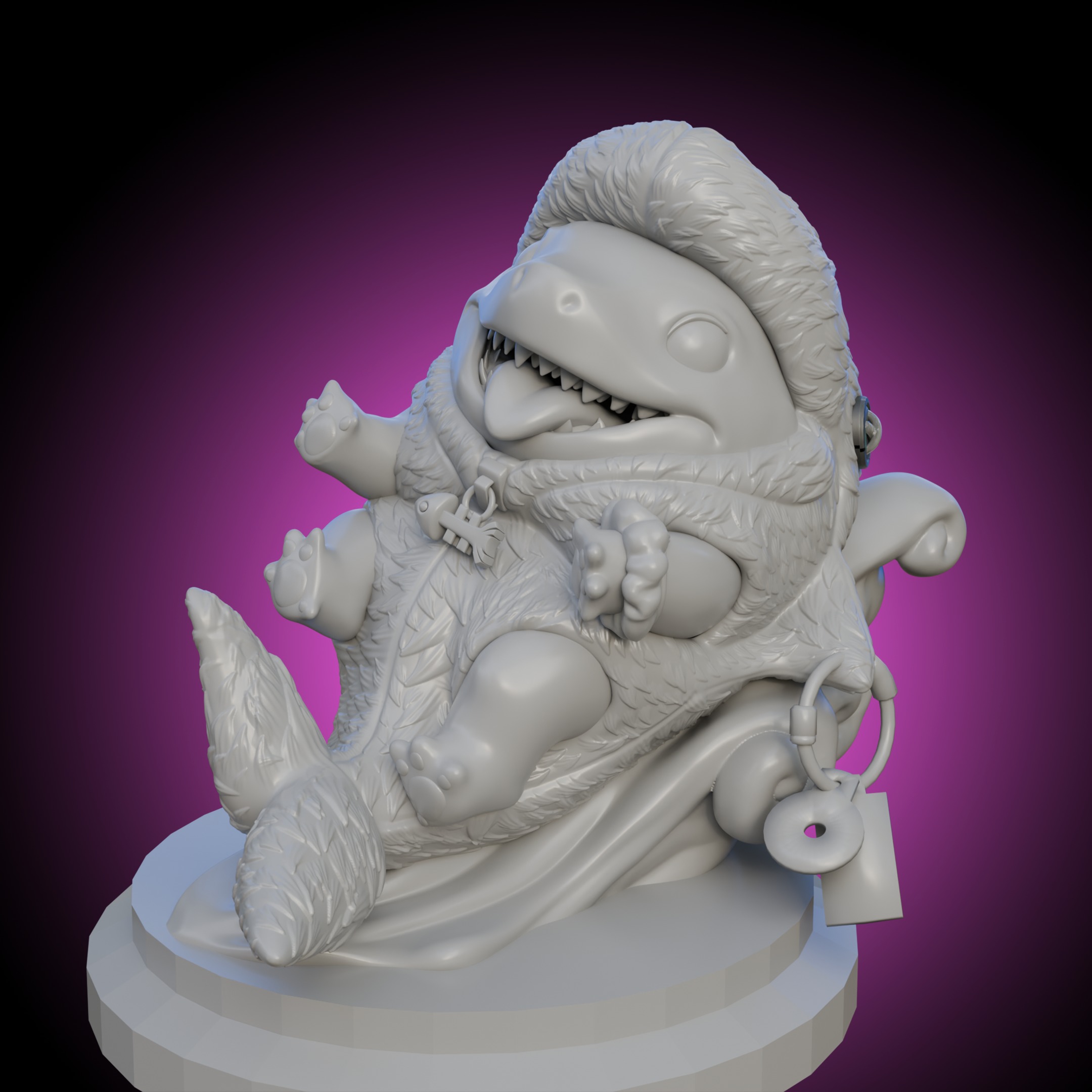 Incognito Dolphin Jeff the Land shark - Marvel Rivals 3D print model_4