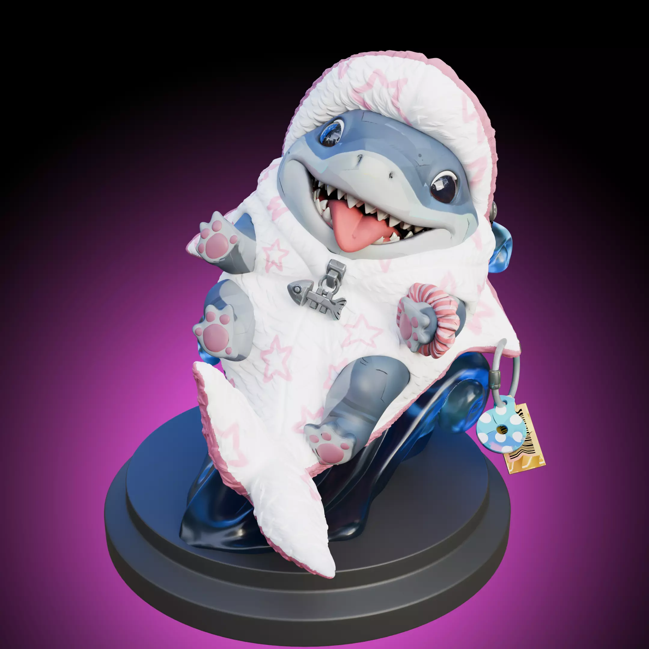 Incognito Dolphin Jeff the Land shark - Marvel Rivals 3D print model_0