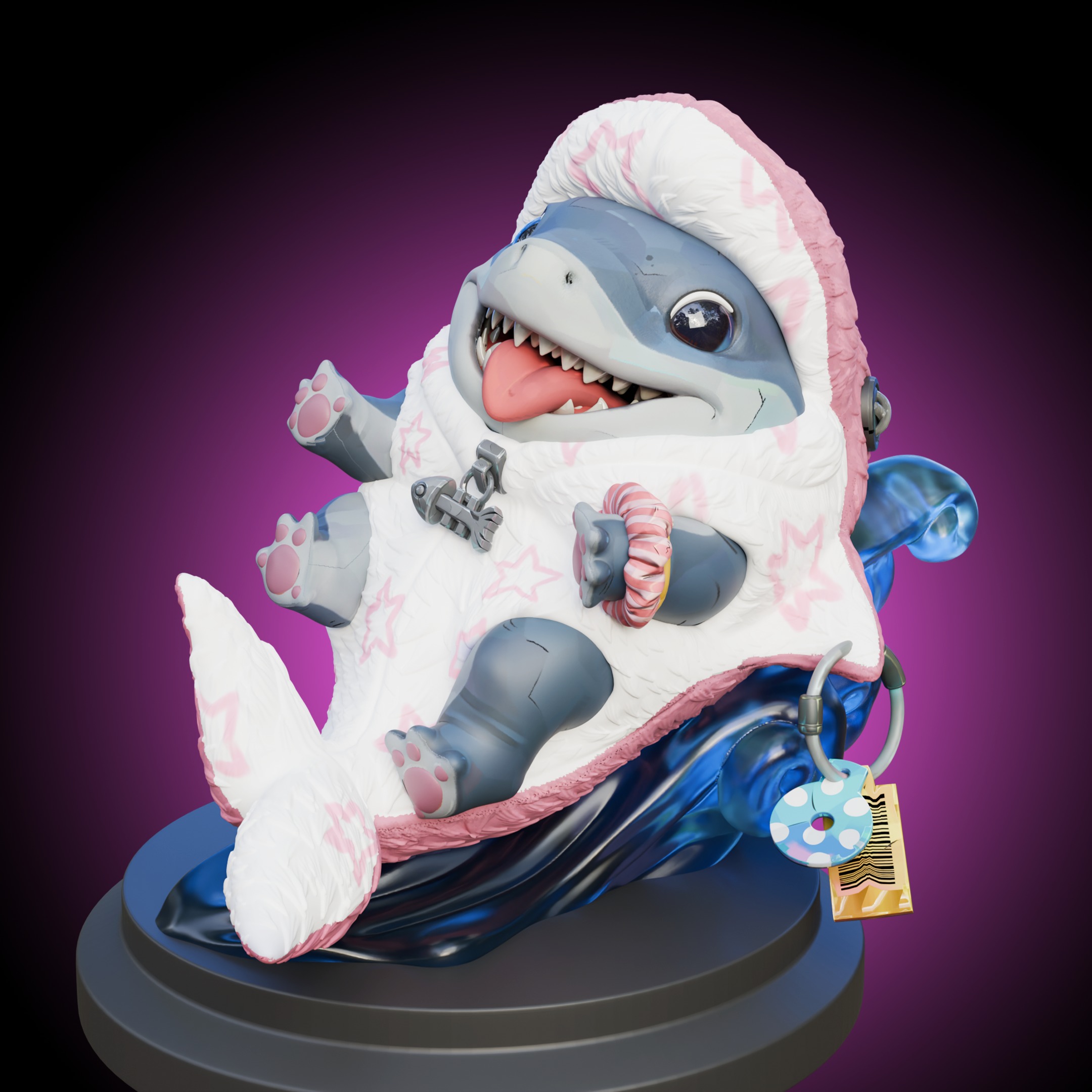 Incognito Dolphin Jeff the Land shark - Marvel Rivals 3D print model_1