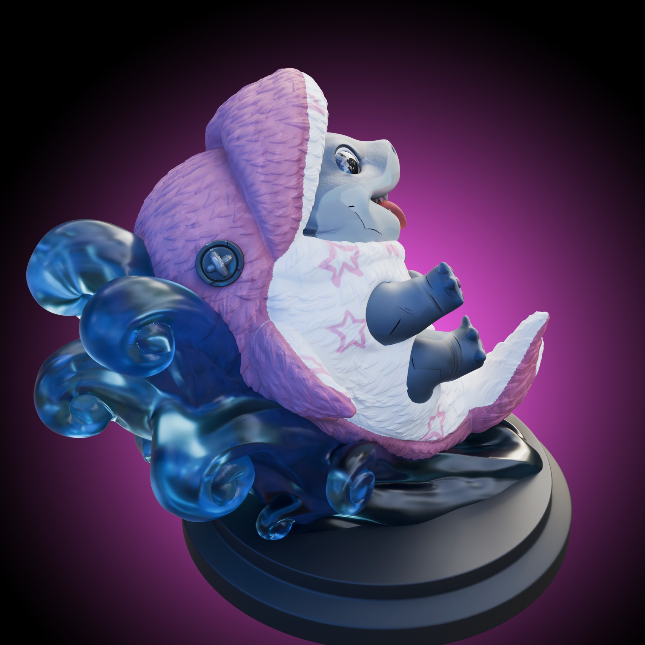 Incognito Dolphin Jeff the Land shark - Marvel Rivals 3D print model_2