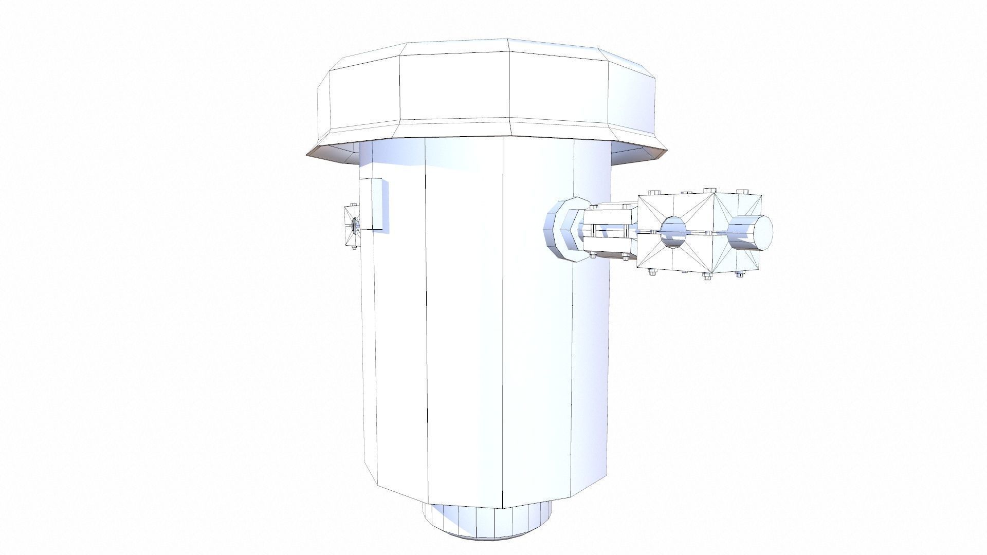 3D Fuel Filter Low-poly 3D model_8