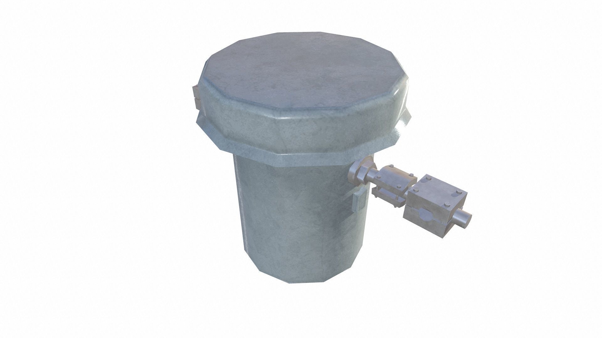 3D Fuel Filter Low-poly 3D model_5