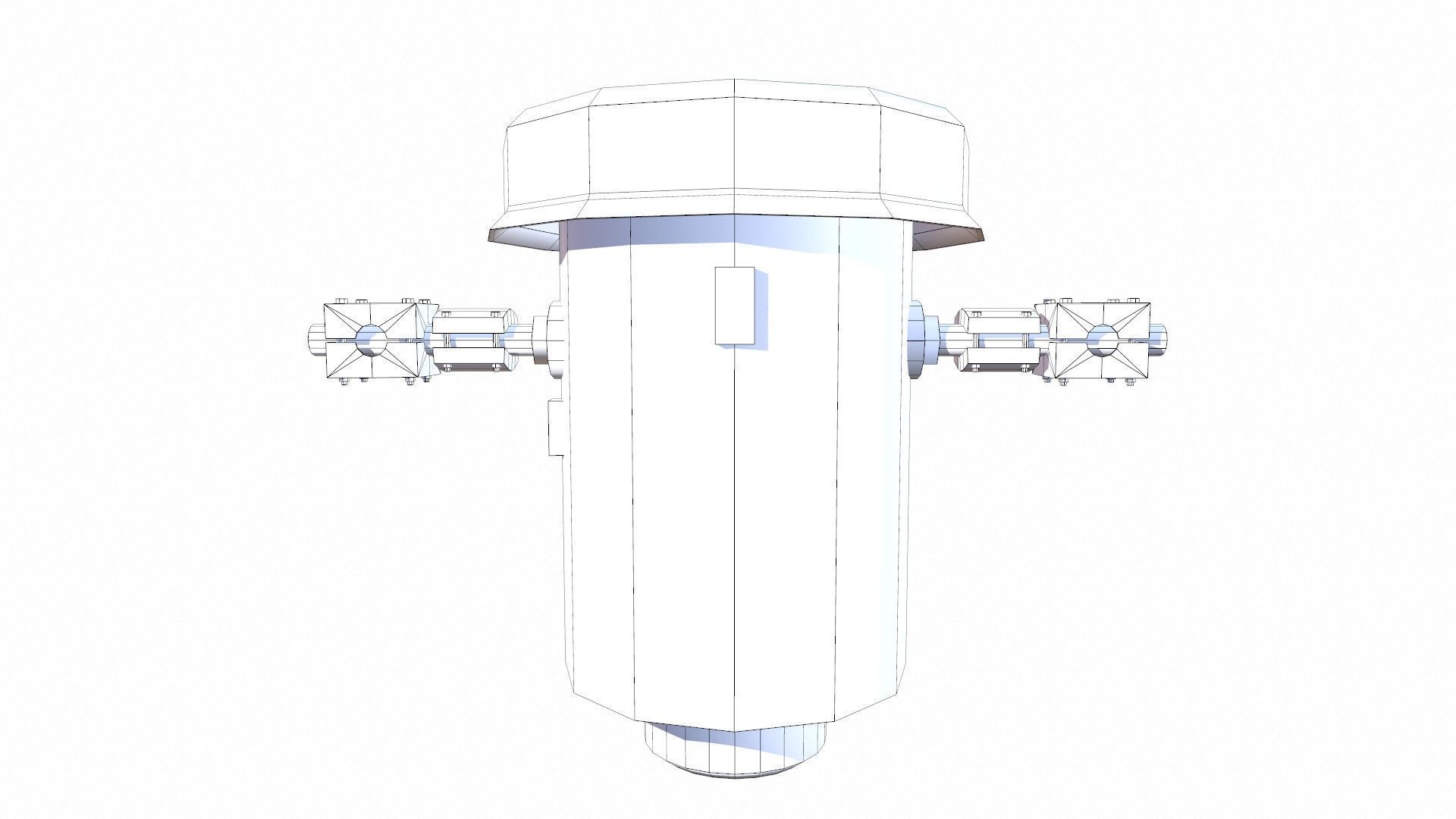 3D Fuel Filter Low-poly 3D model_9