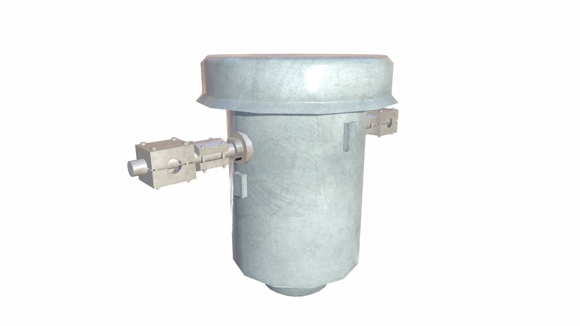 3D Fuel Filter Low-poly 3D model_4