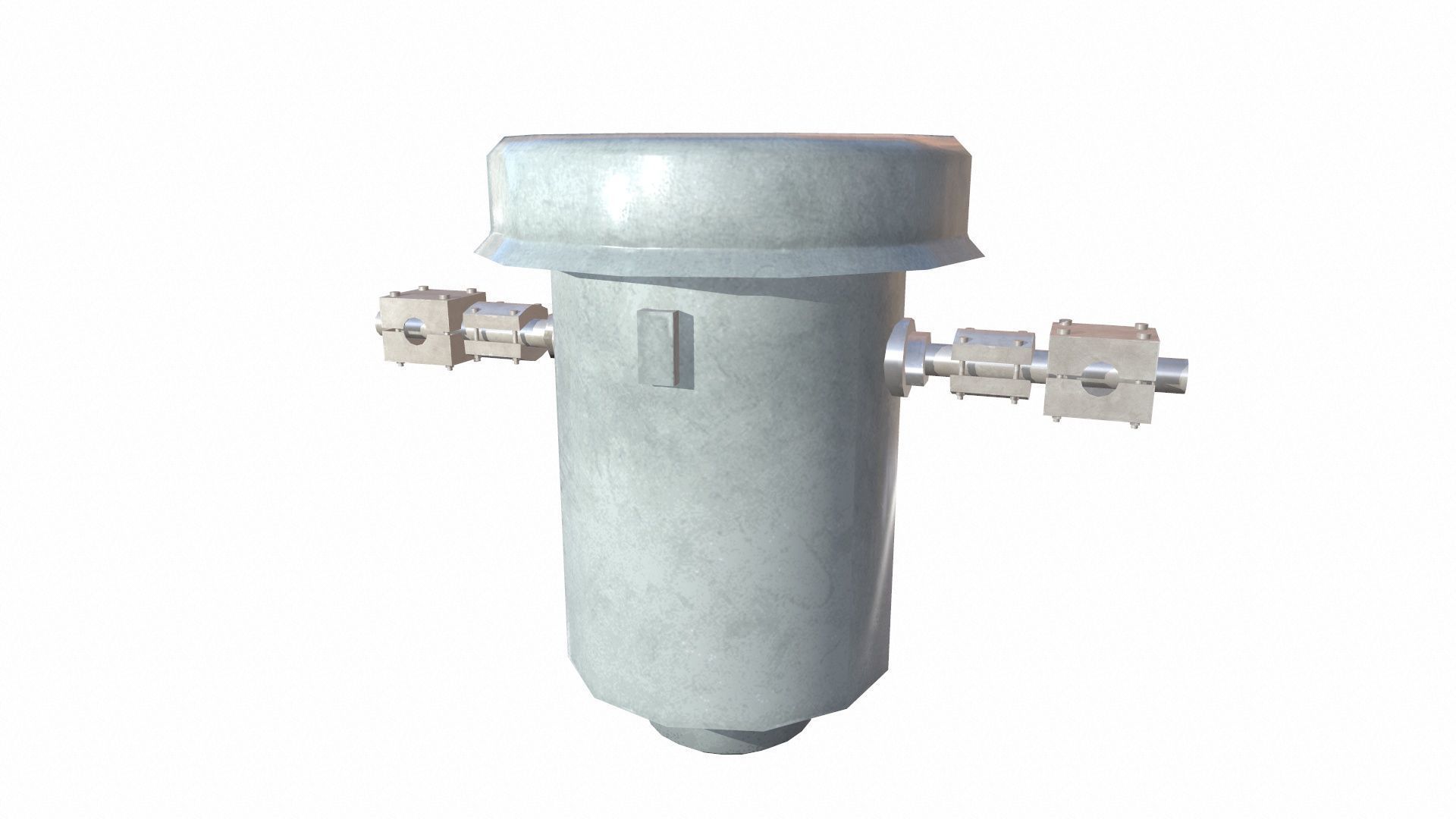 3D Fuel Filter Low-poly 3D model_2