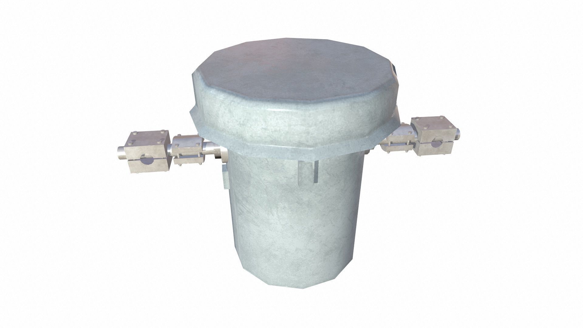 3D Fuel Filter Low-poly 3D model_3