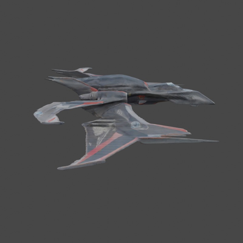 Stealth Glider 3D model_2
