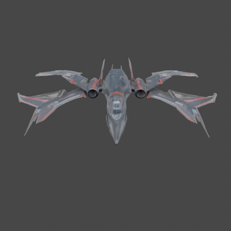 Stealth Glider 3D model_1