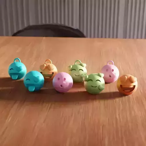 Emoji Keychain V2 - 253 3D print model