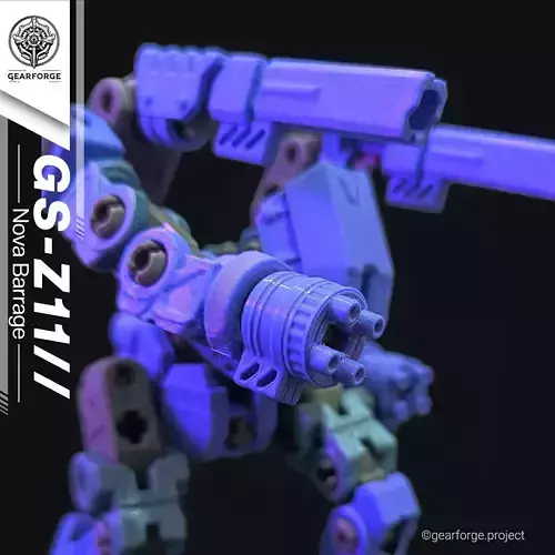 GS-Z11 Nova Barrage - Modular 3D-Printed Mecha 15cm
