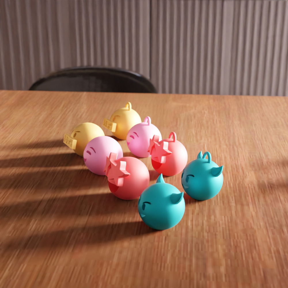 Emoji Keychain - 249 3D print model_1