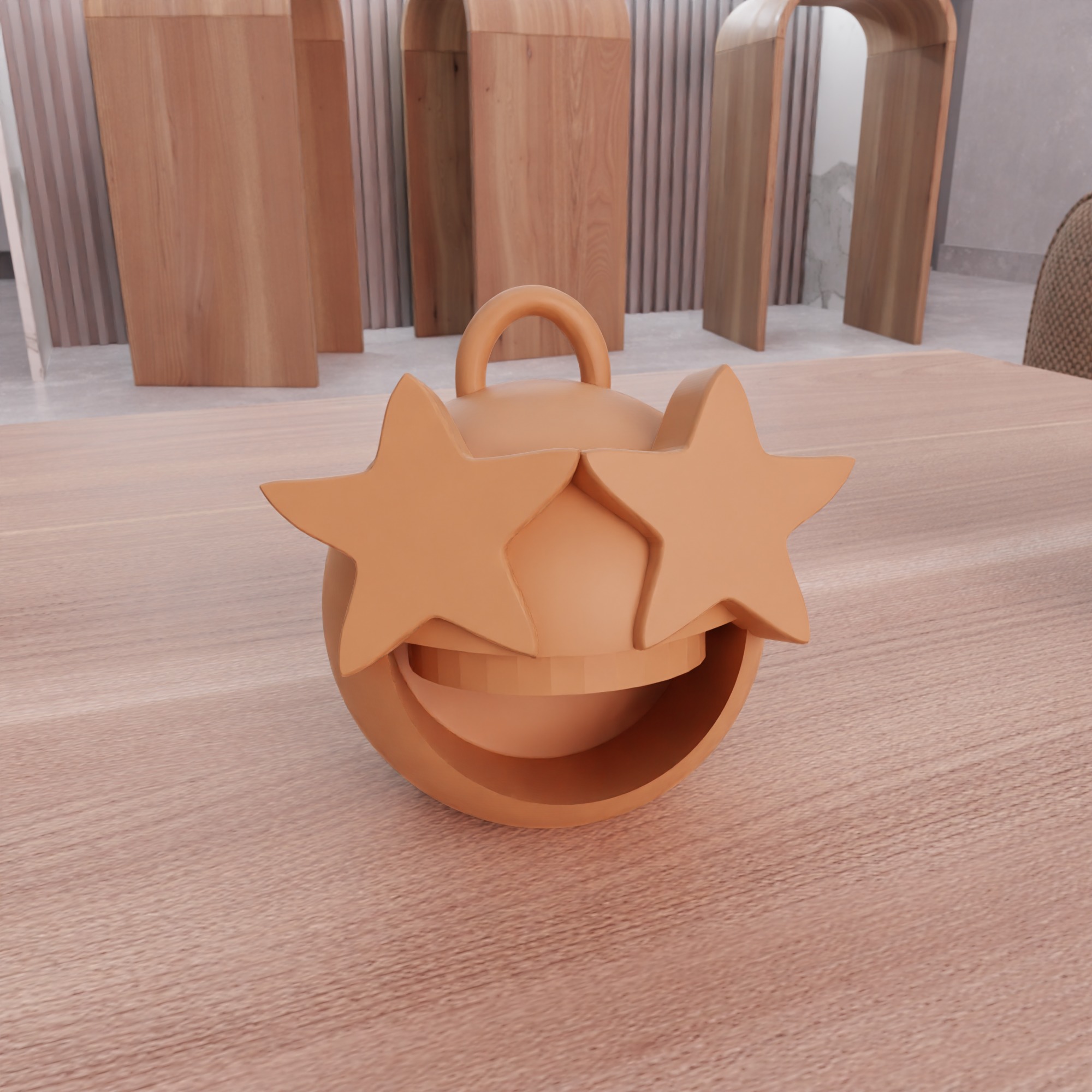 Emoji Keychain - 249 3D print model_13