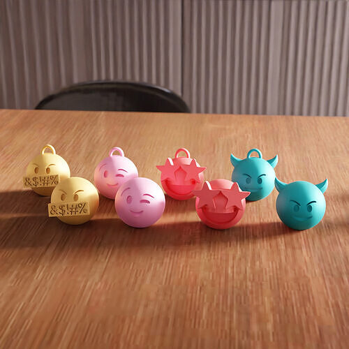 Emoji Keychain - 249 3D print model