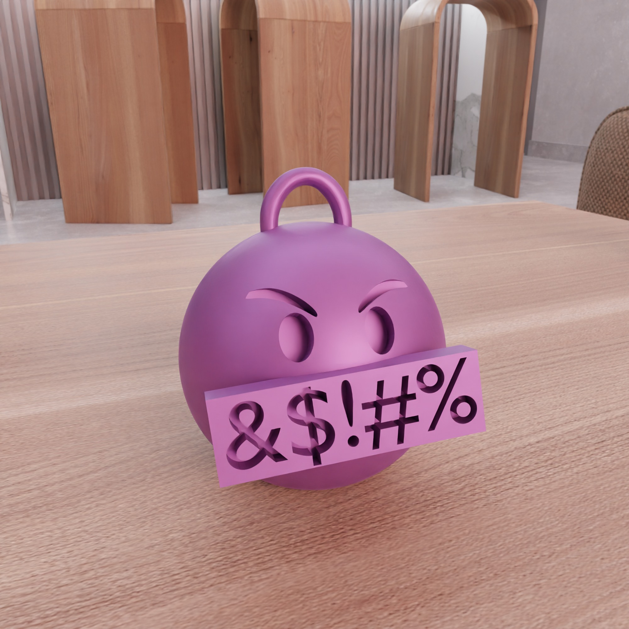 Emoji Keychain - 249 3D print model_10