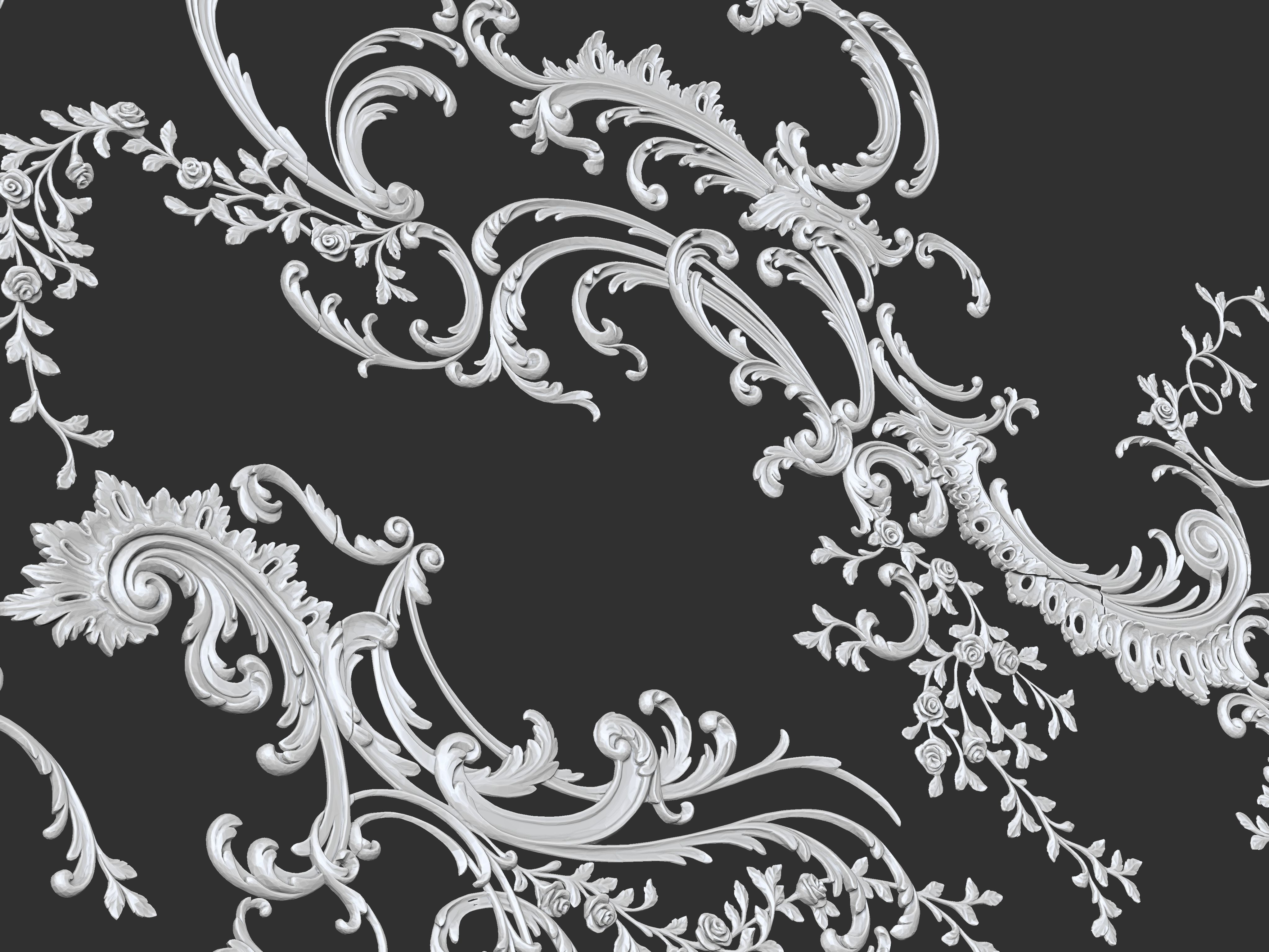 Ornaments classical decoration VOL 6-30 DESIGN 3D model_43