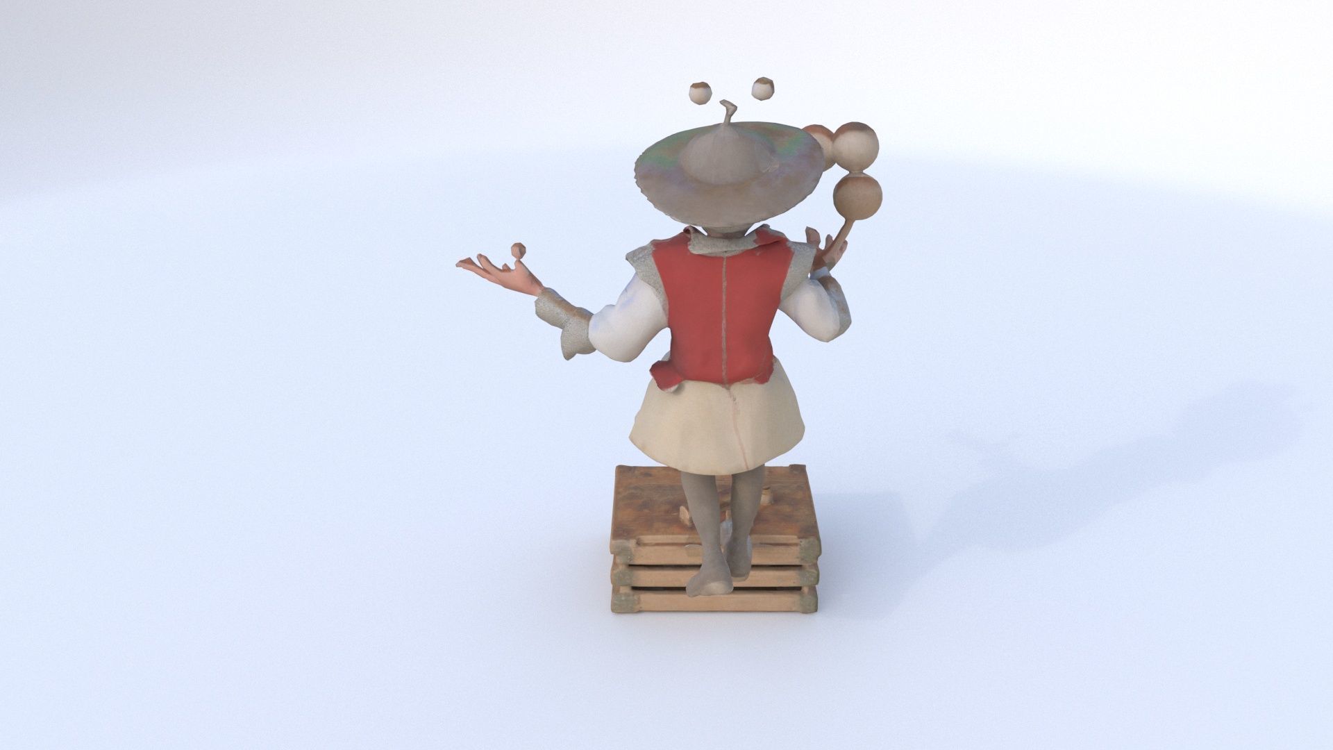 Street Performer 3 3D model_4