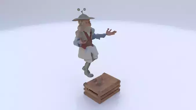 Street Performer 3 3D model