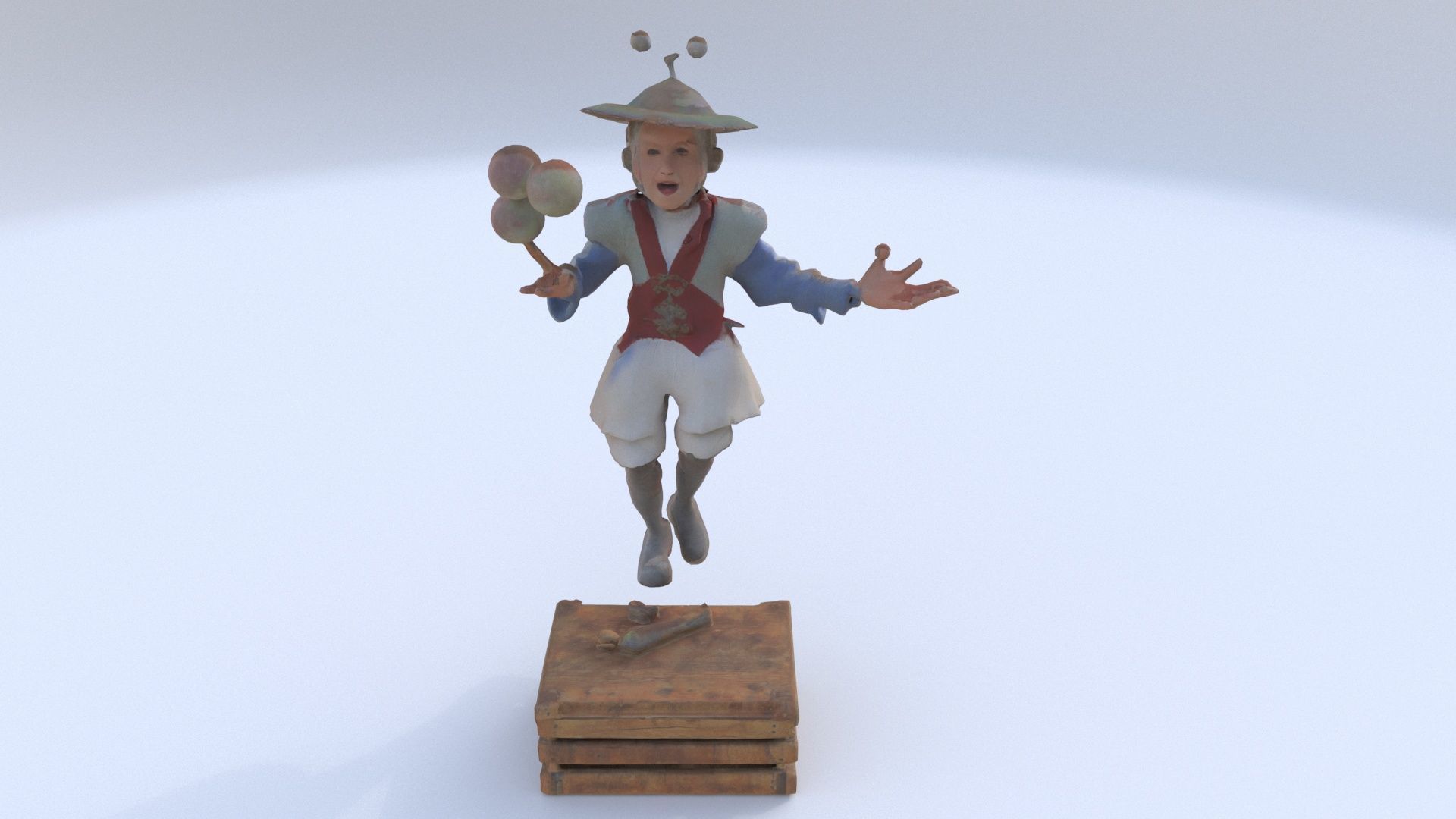Street Performer 3 3D model_1