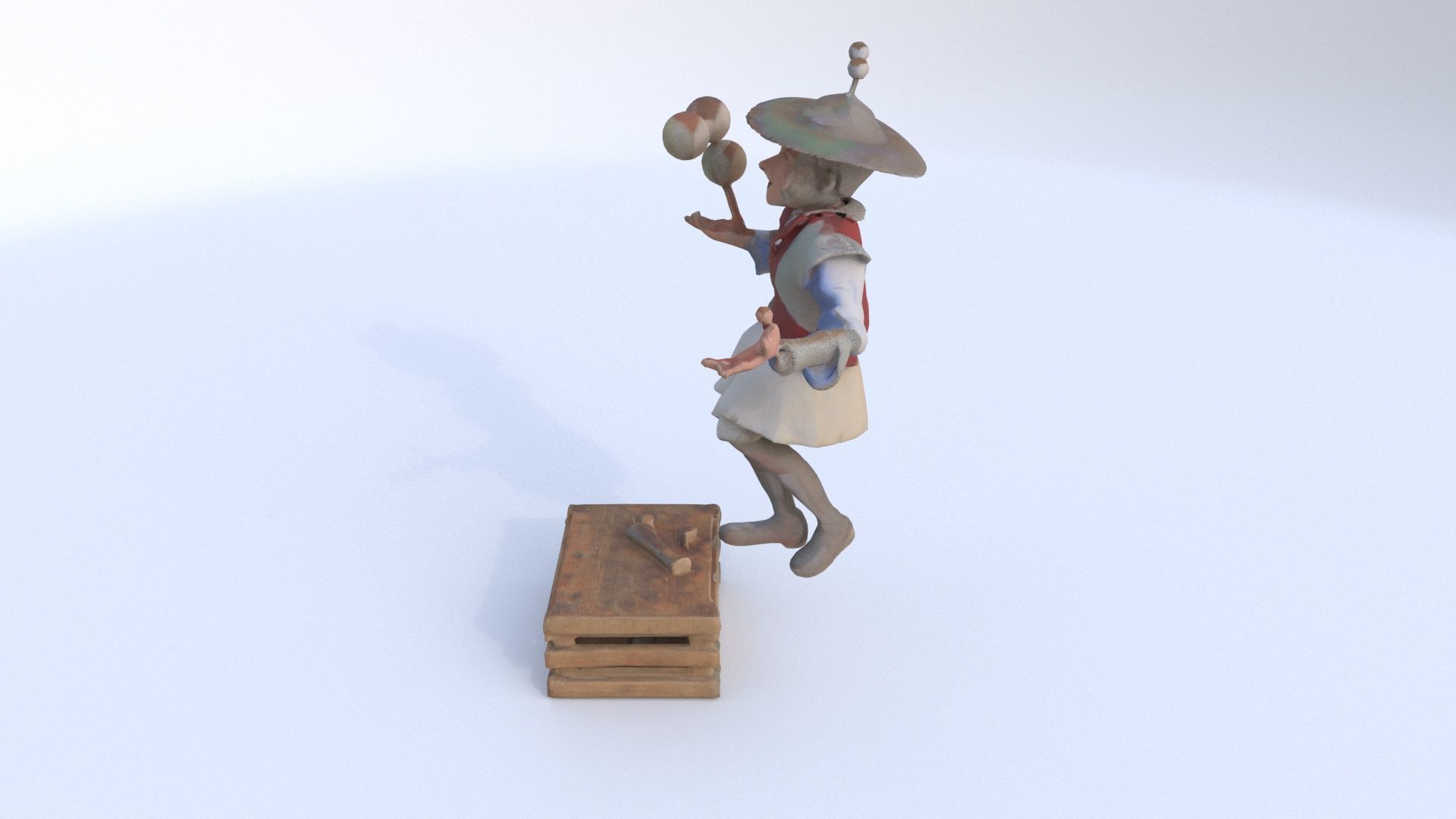 Street Performer 3 3D model_2