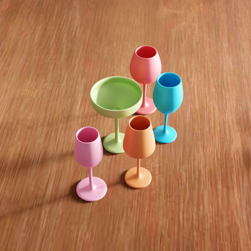 Wine Glass Set - 247 3D print model_8