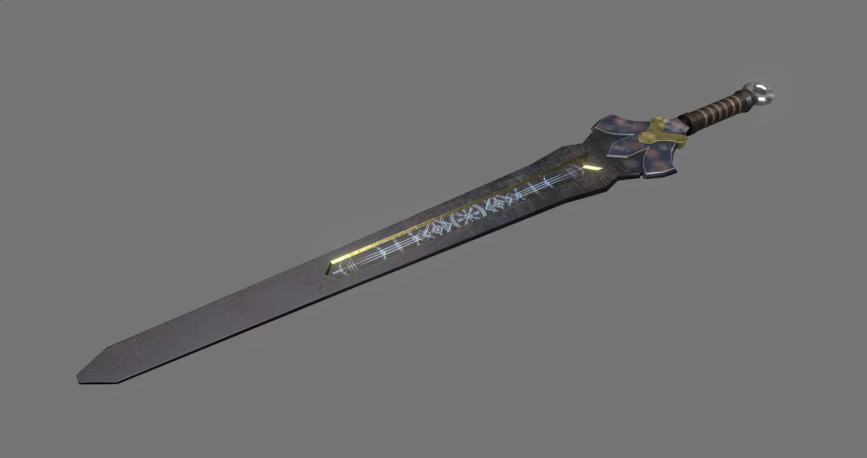 Old Blade 3D model_0