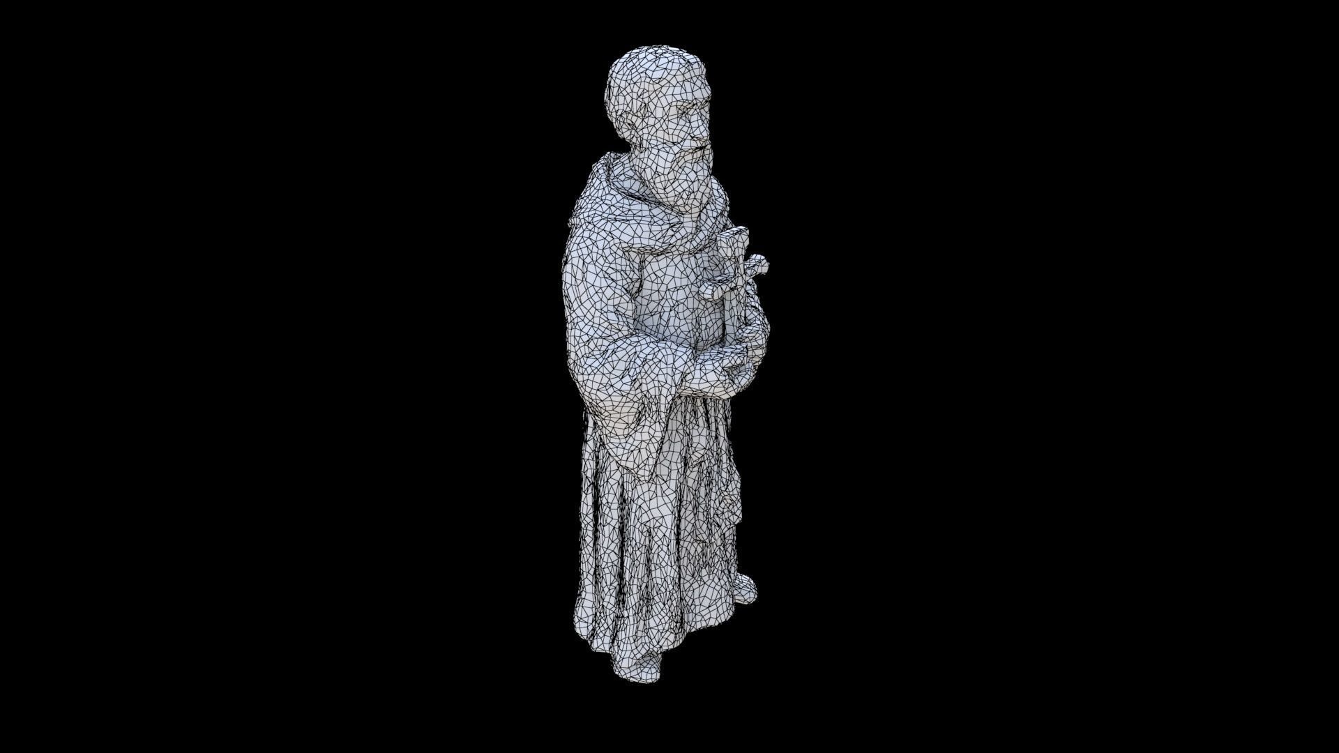 Village Priest 3D model_5