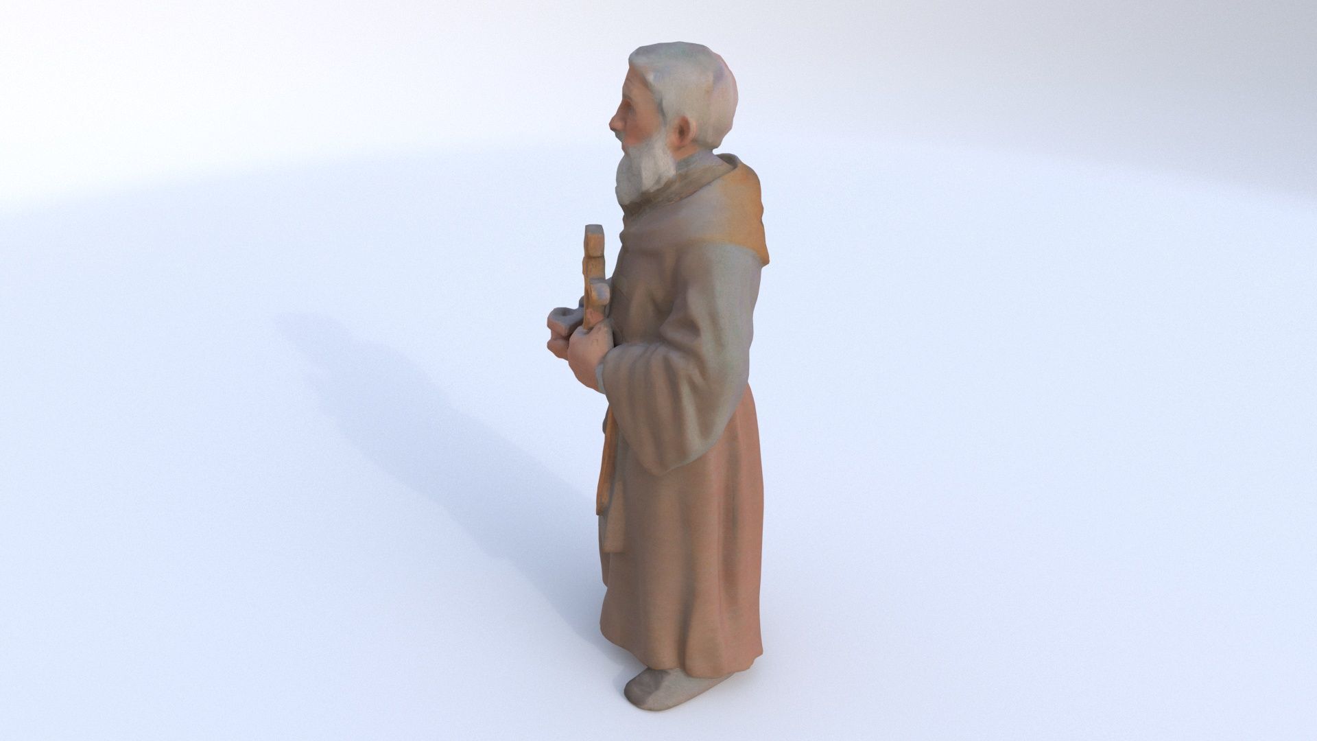 Village Priest 3D model_2