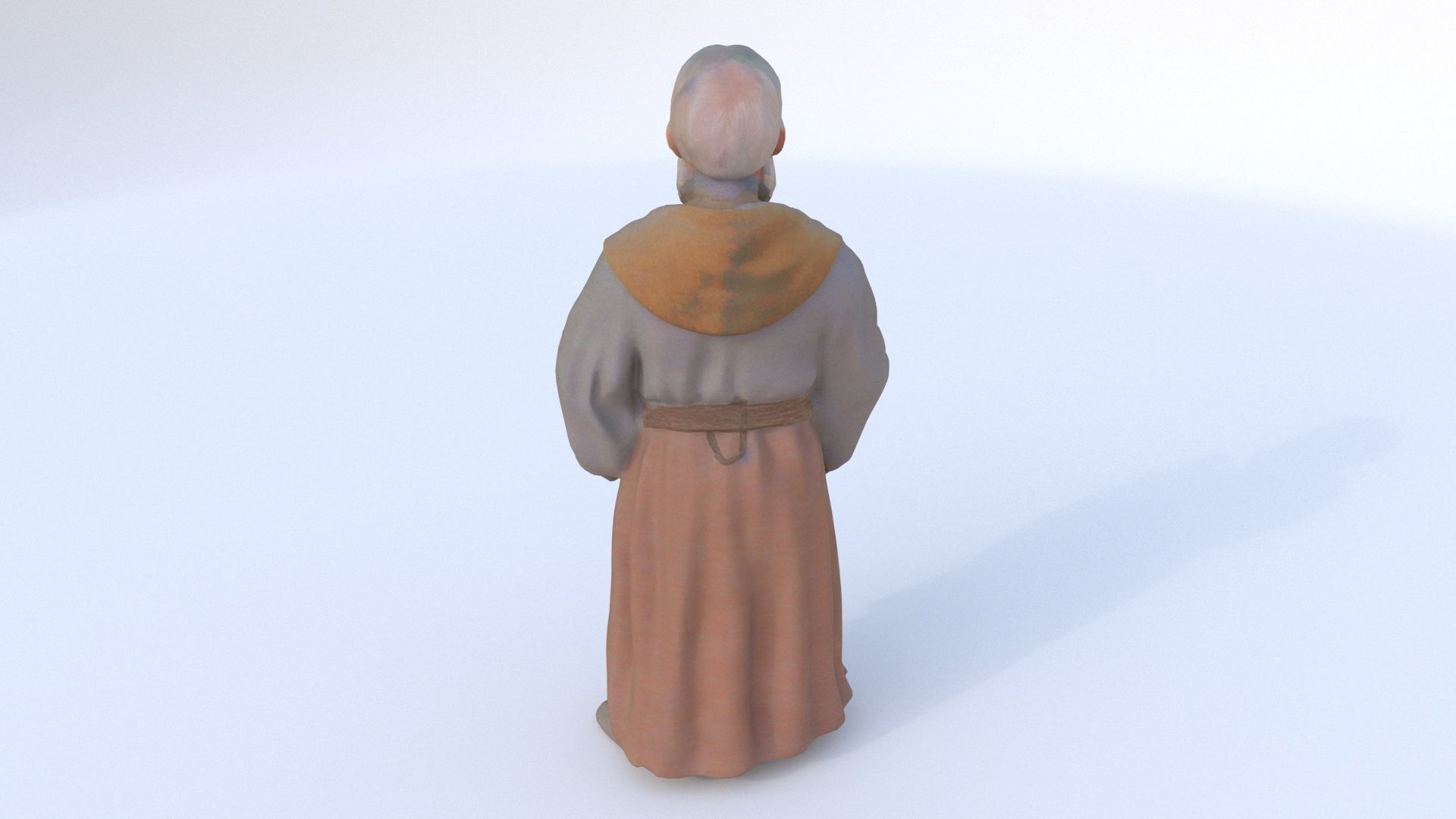 Village Priest 3D model_4