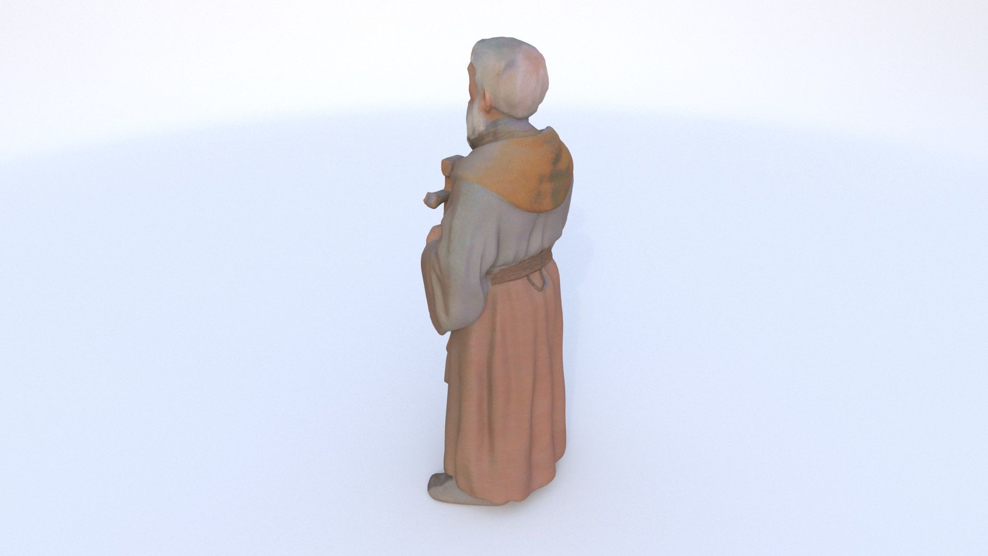 Village Priest 3D model_3