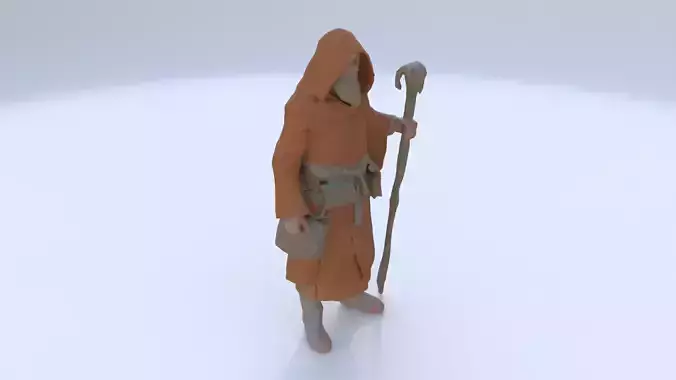 Wandering Monk 3D model
