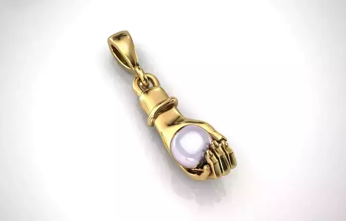  Pearl Pendant in Hand