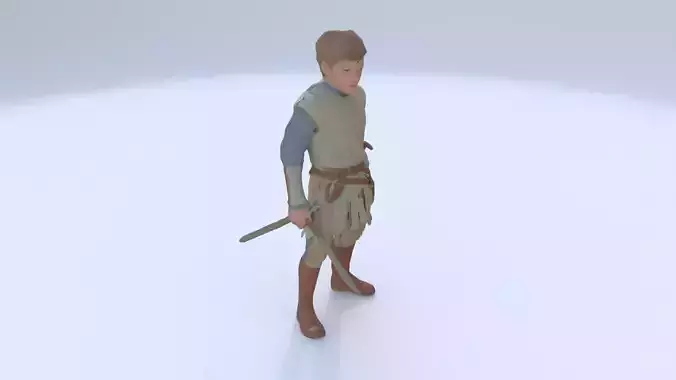 Young Squire 3D model