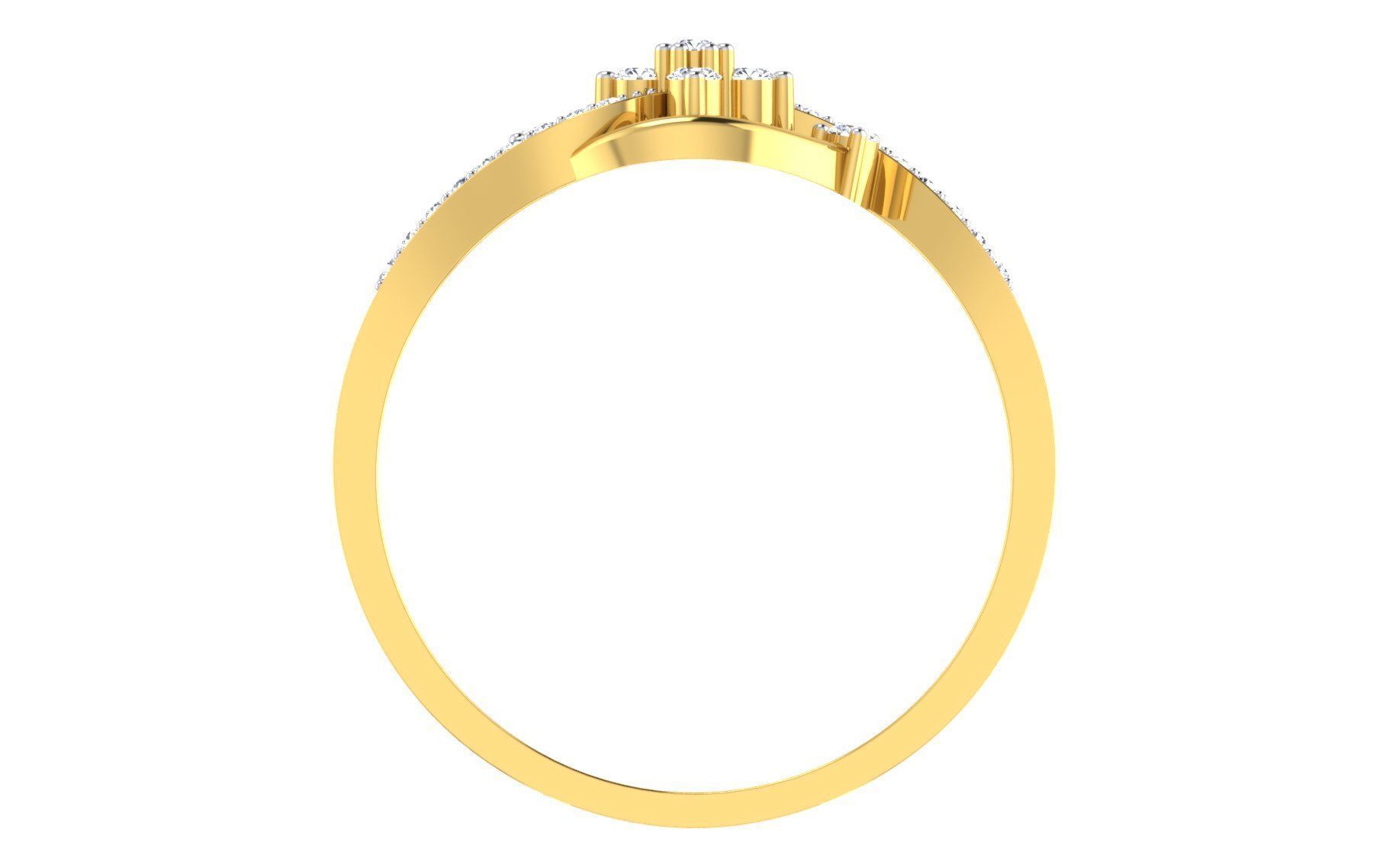 Women Ring Render 3dm STL OBJ FBX Details 3D print model_3