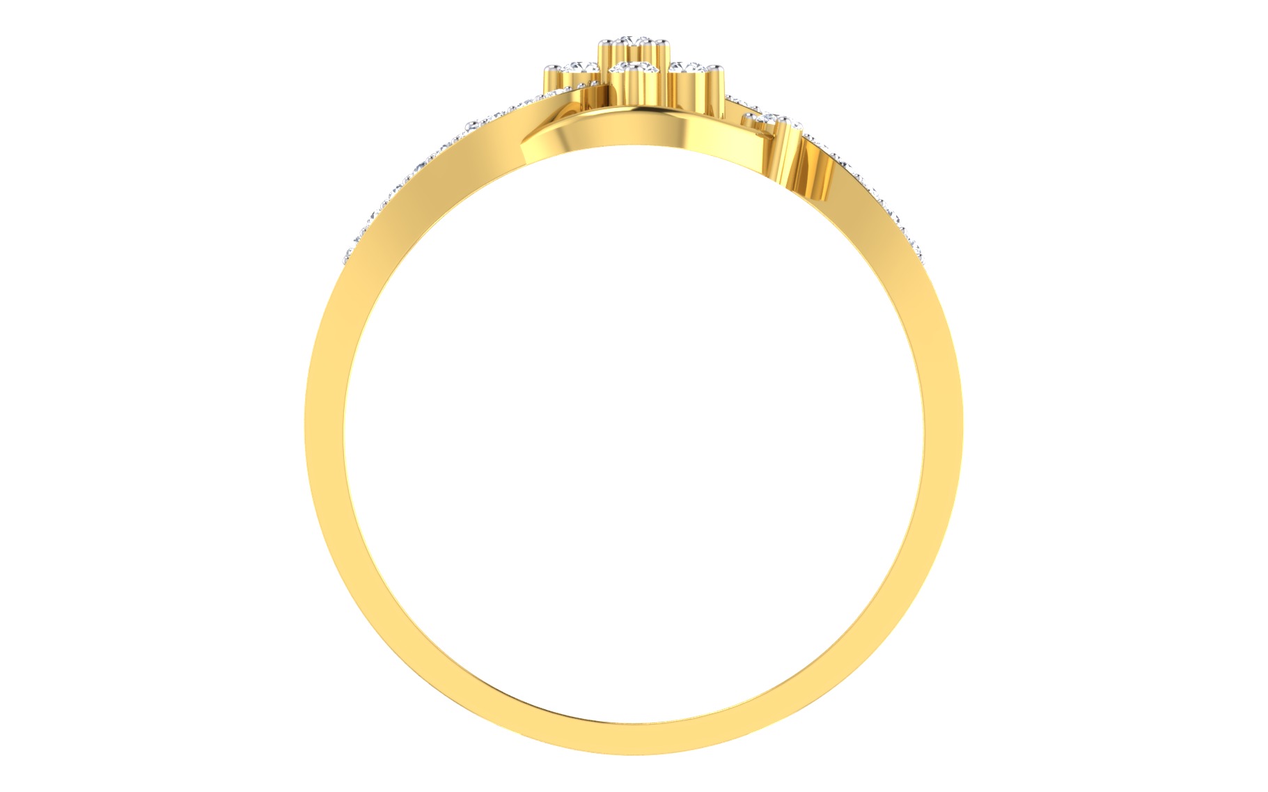 Women Ring Render 3dm STL OBJ FBX Details 3D print model_4