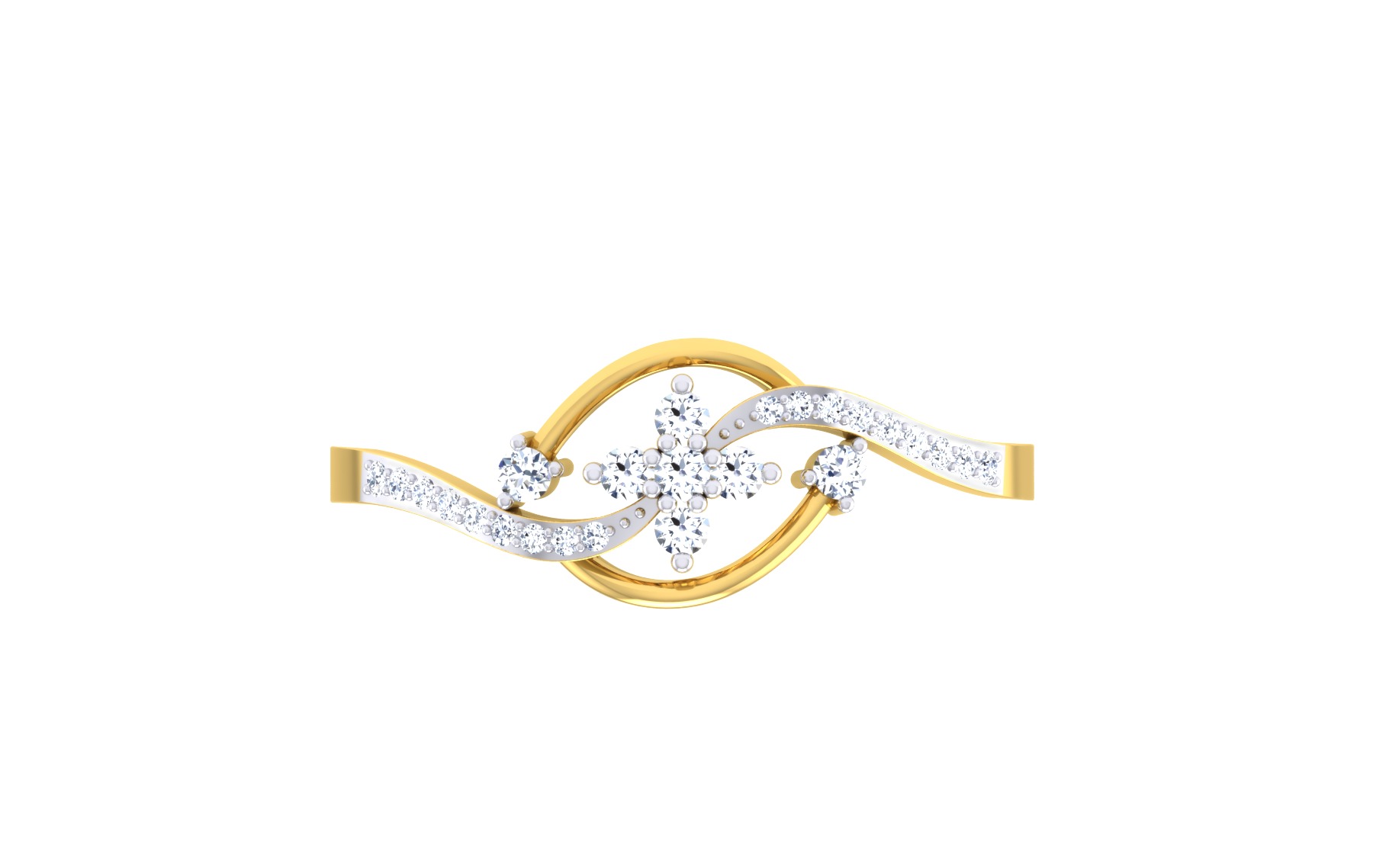 Women Ring Render 3dm STL OBJ FBX Details 3D print model_2